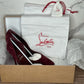 Christian Louboutin suede Iriza 100