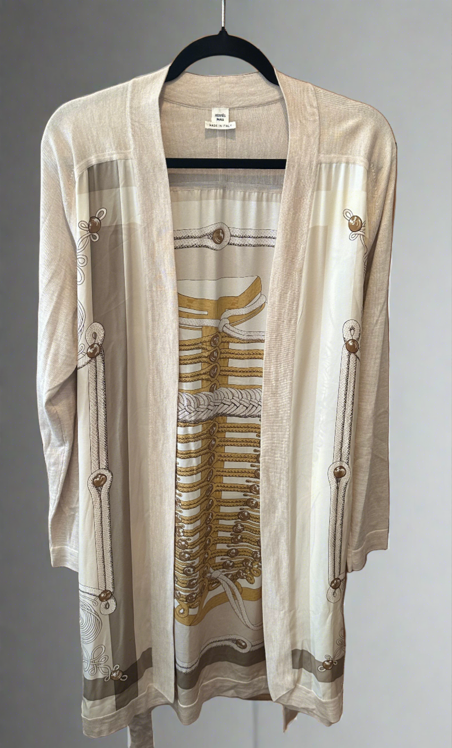 Hermés Brandebourg Twillaine Long Cardigan