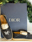 Pre-Owned Christian Dior X STUSSY Logo Espadrille Slip-Ons