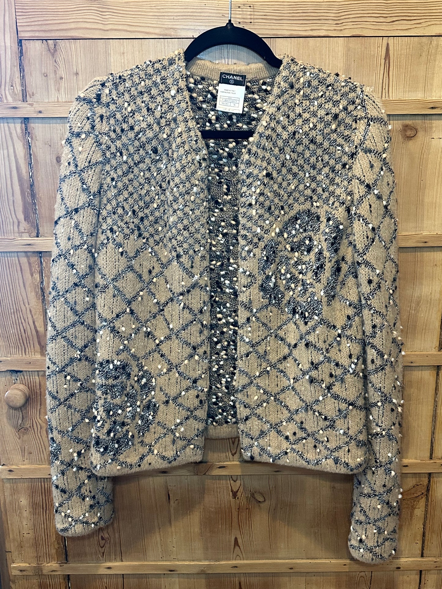 CHANEL Coco Boucle Cardigan Sweater