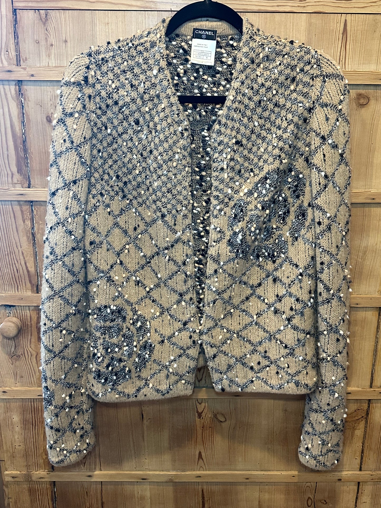 CHANEL Coco Boucle Cardigan Sweater