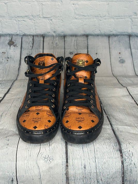 Pre-Owned MCM Visteos High Top Sneakers Unisex