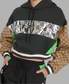 Pre-Owned Gucci GG Supreme Cropped Hoodie