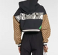 Pre-Owned Gucci GG Supreme Cropped Hoodie